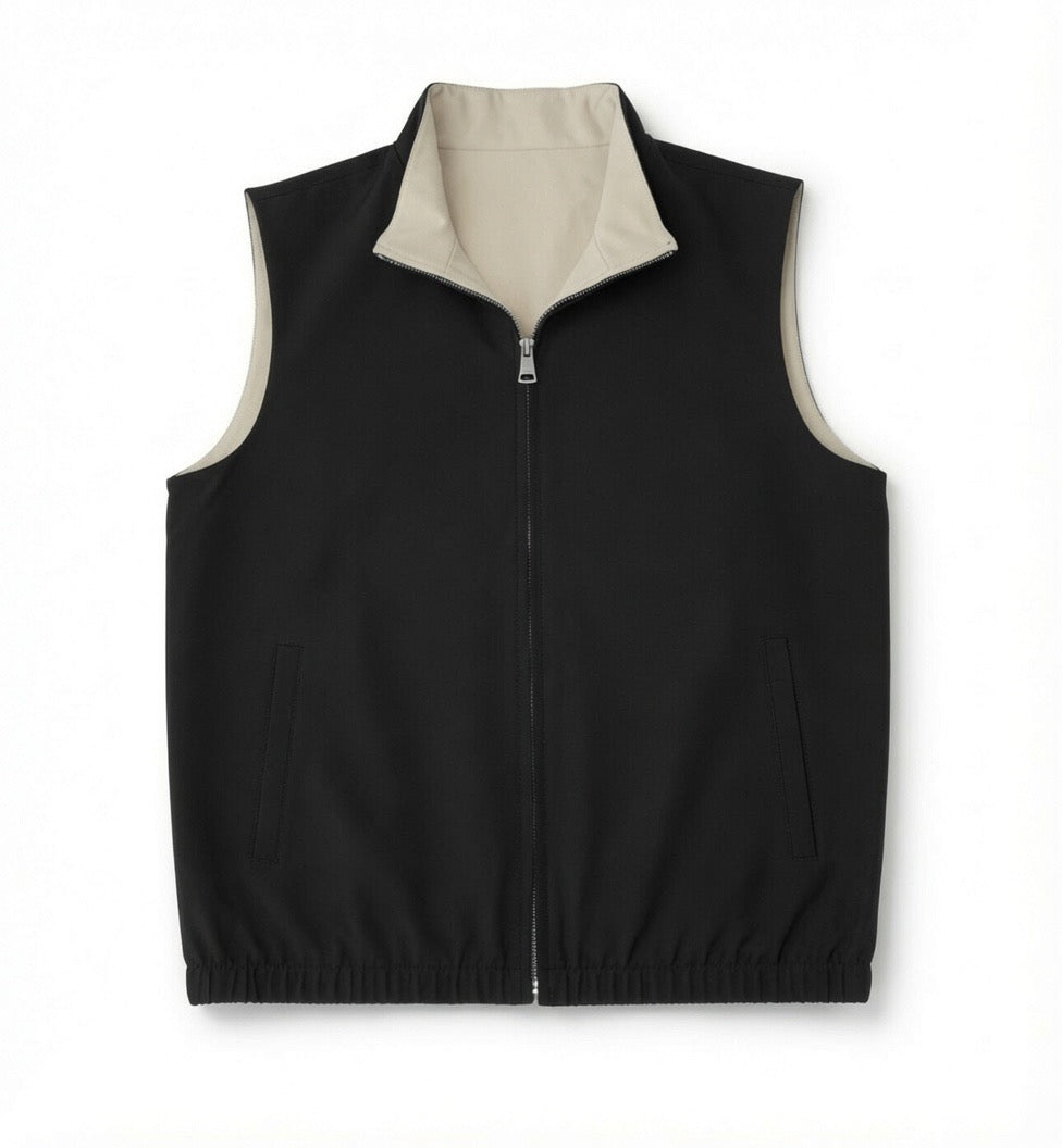 Reversabile gilet BLACK/CREAM