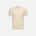 Premium shiny T shirt CREAM