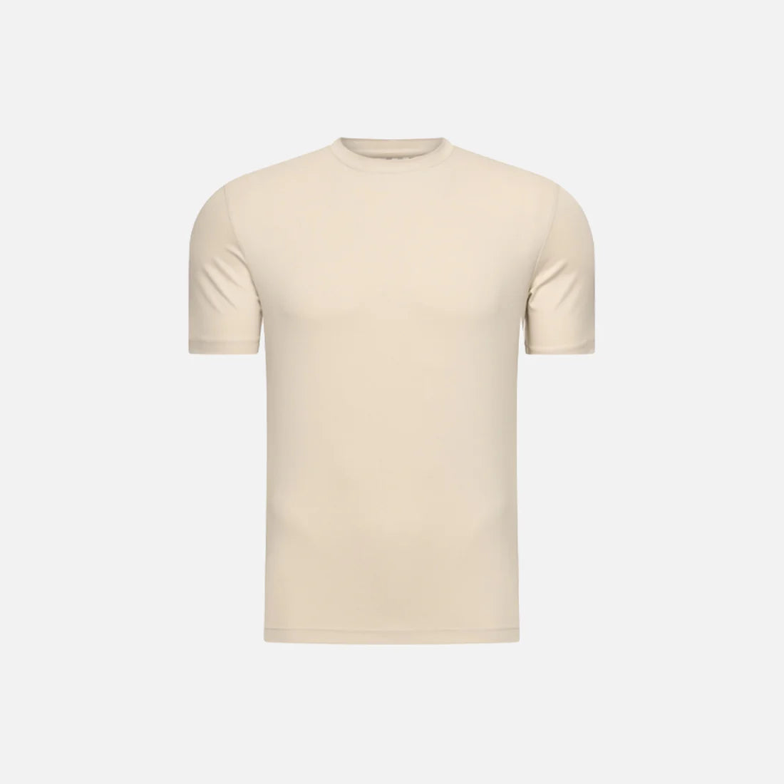Premium shiny T shirt CREAM